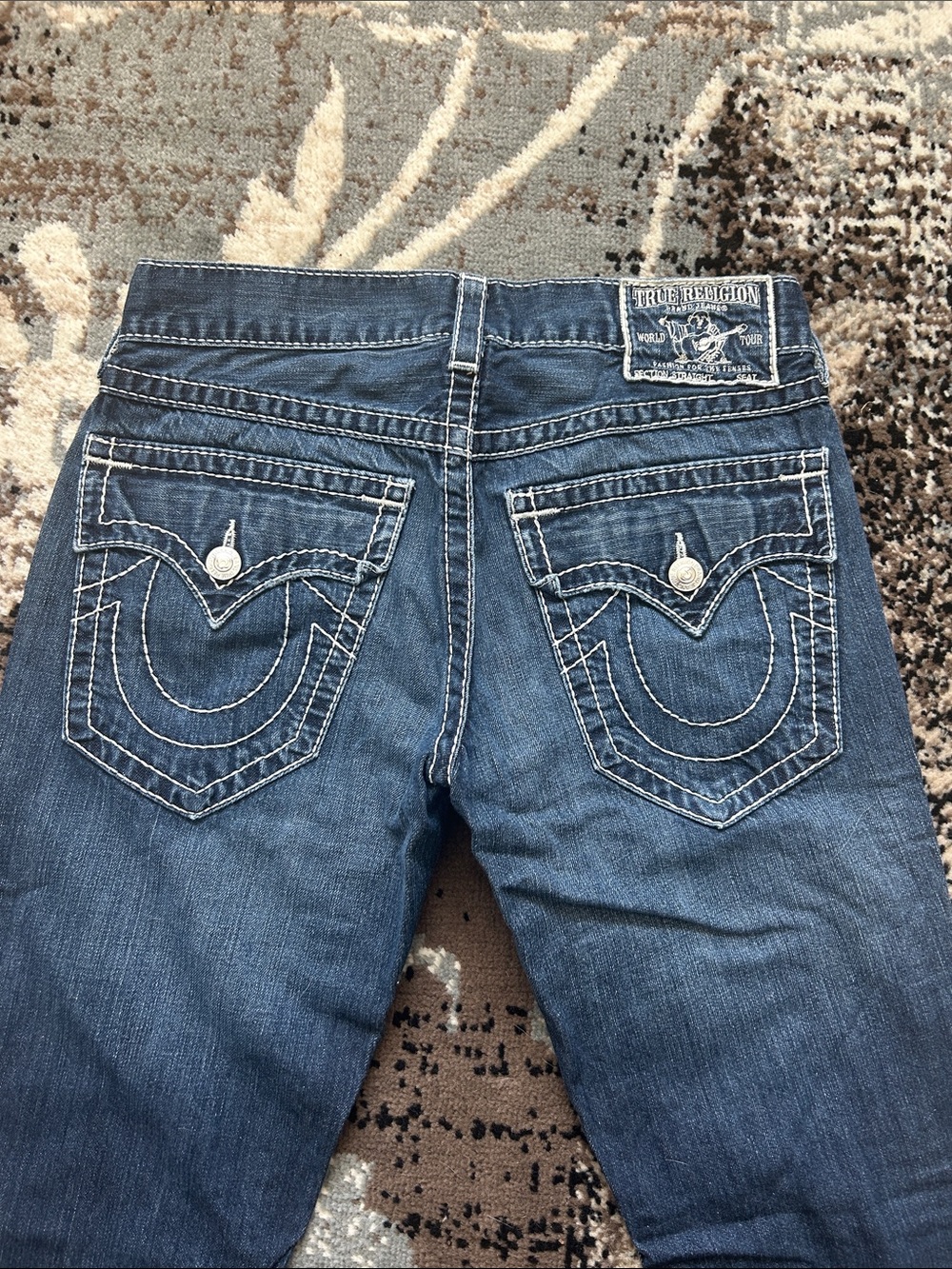 Vintage True Religion World Tour Super T Men's Straight Jeans